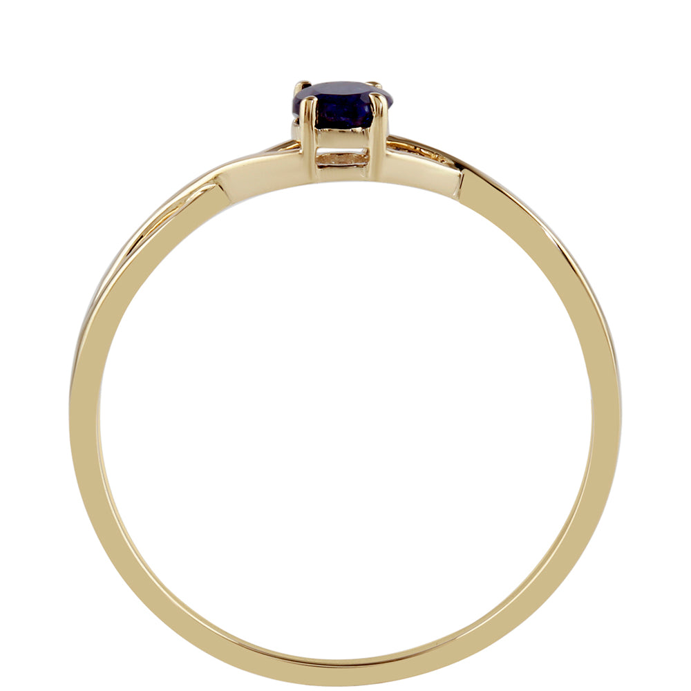 Anillo de Oro 9K con Zafiro de Tailandia