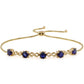 Pulsera de Oro 9K con Zafiro de Tailandia