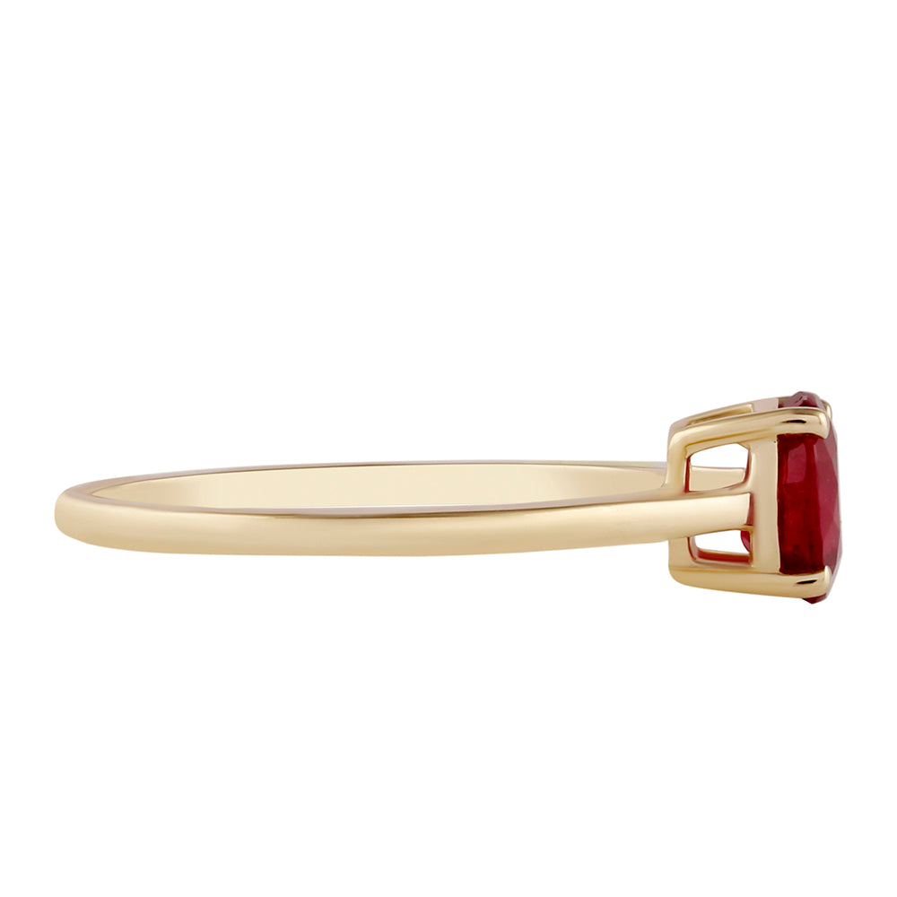 Anillo de Oro 9K con Rubí de Madagascar 3 