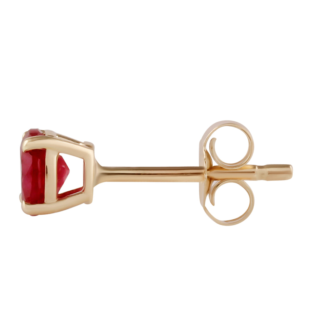 Pendientes de Oro 9K con Rubí de Madagascar 2 