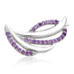 Broche de Plata con Amatista de Marruecos