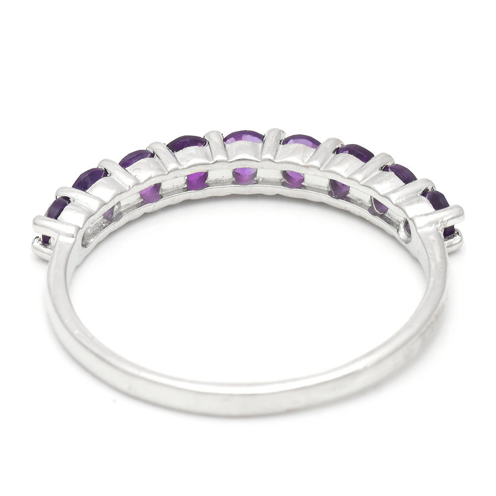 Anillo de Plata con Amatista de Marruecos