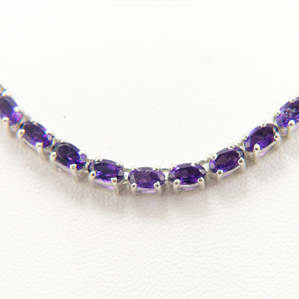 Collar de Plata con Amatista de Marruecos 4 