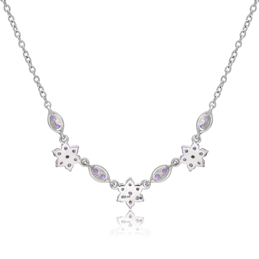 Collar de Plata con Amatista de Marruecos