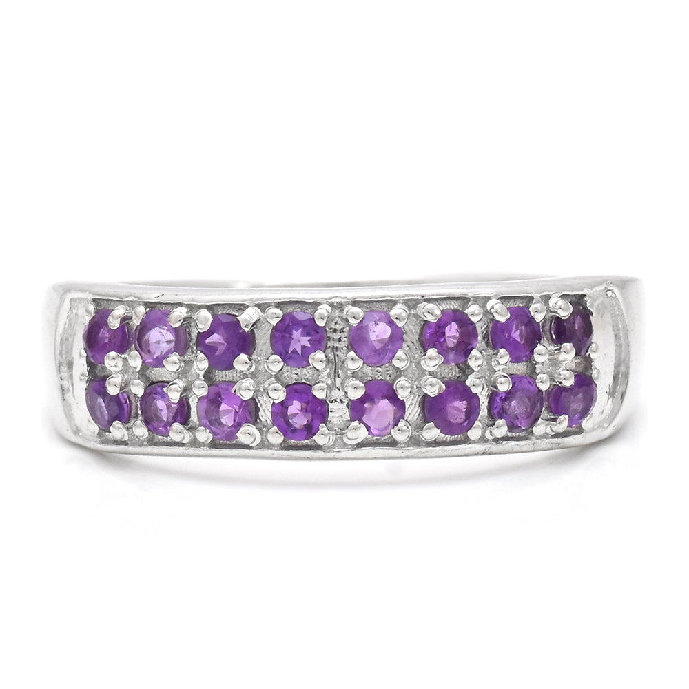 Anillo de Plata con Amatista de Marruecos