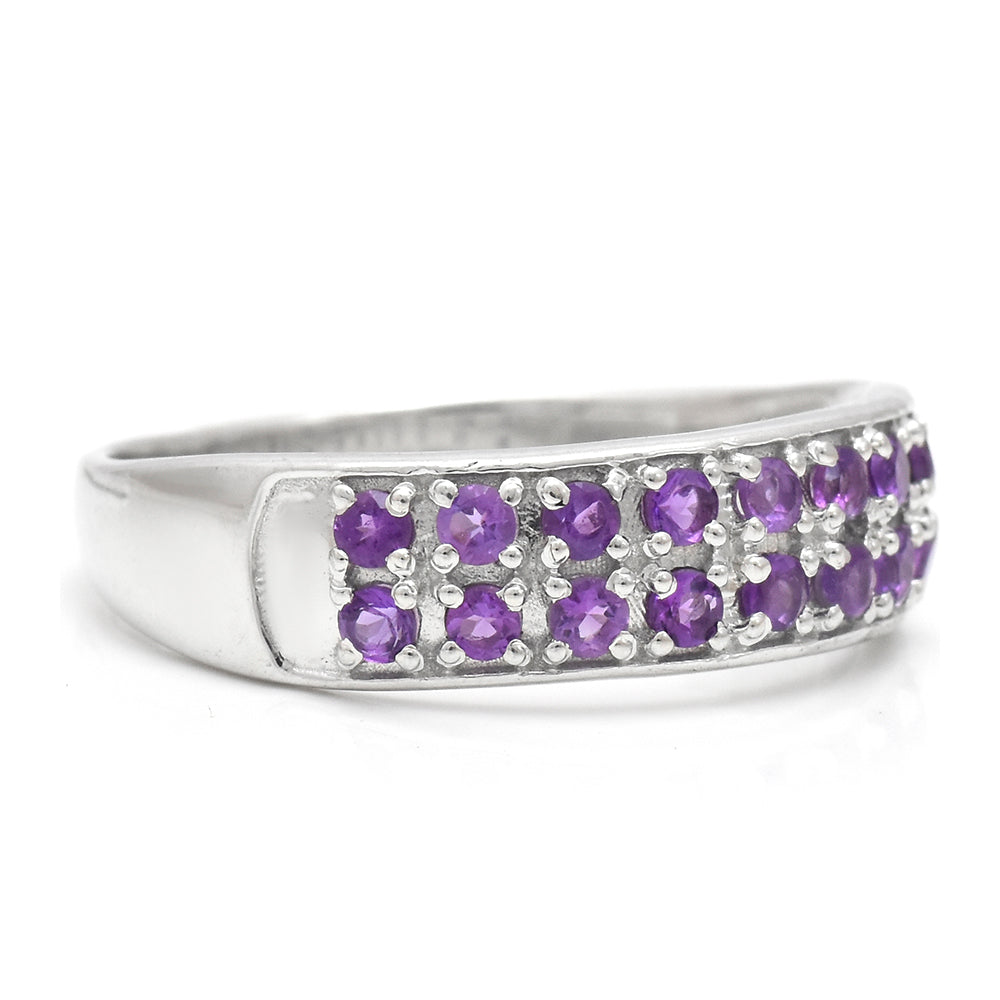 Anillo de Plata con Amatista de Marruecos