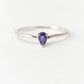 Conjunto de Plata con Amatista de Marruecos y Topacio Blanco ( Anillo )