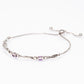 Pulsera de Plata con Amatista de Marruecos y Topacio Blanco