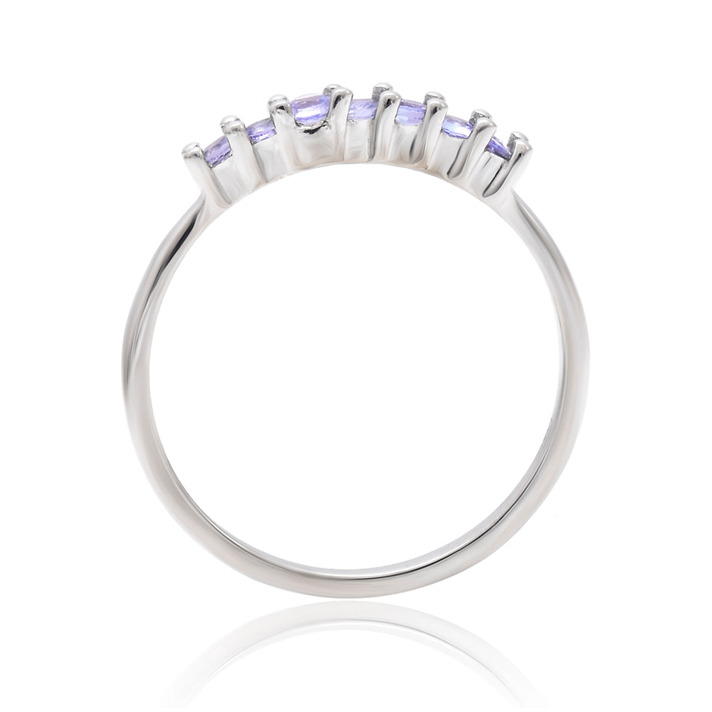 Anillo de Plata con Tanzanita AAA