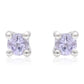 Pendientes de Plata con Tanzanita AAA