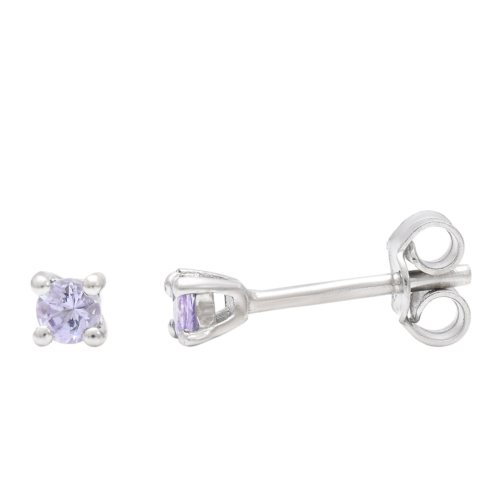 Pendientes de Plata con Tanzanita AAA
