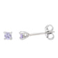 Pendientes de Plata con Tanzanita AAA