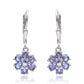 Pendientes de Plata con Tanzanita AAA