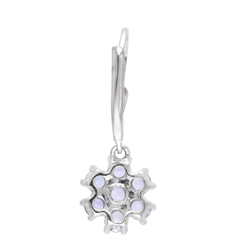 Pendientes de Plata con Tanzanita AAA 3 