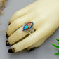 Anillo de Plata con Turquesa Ostra