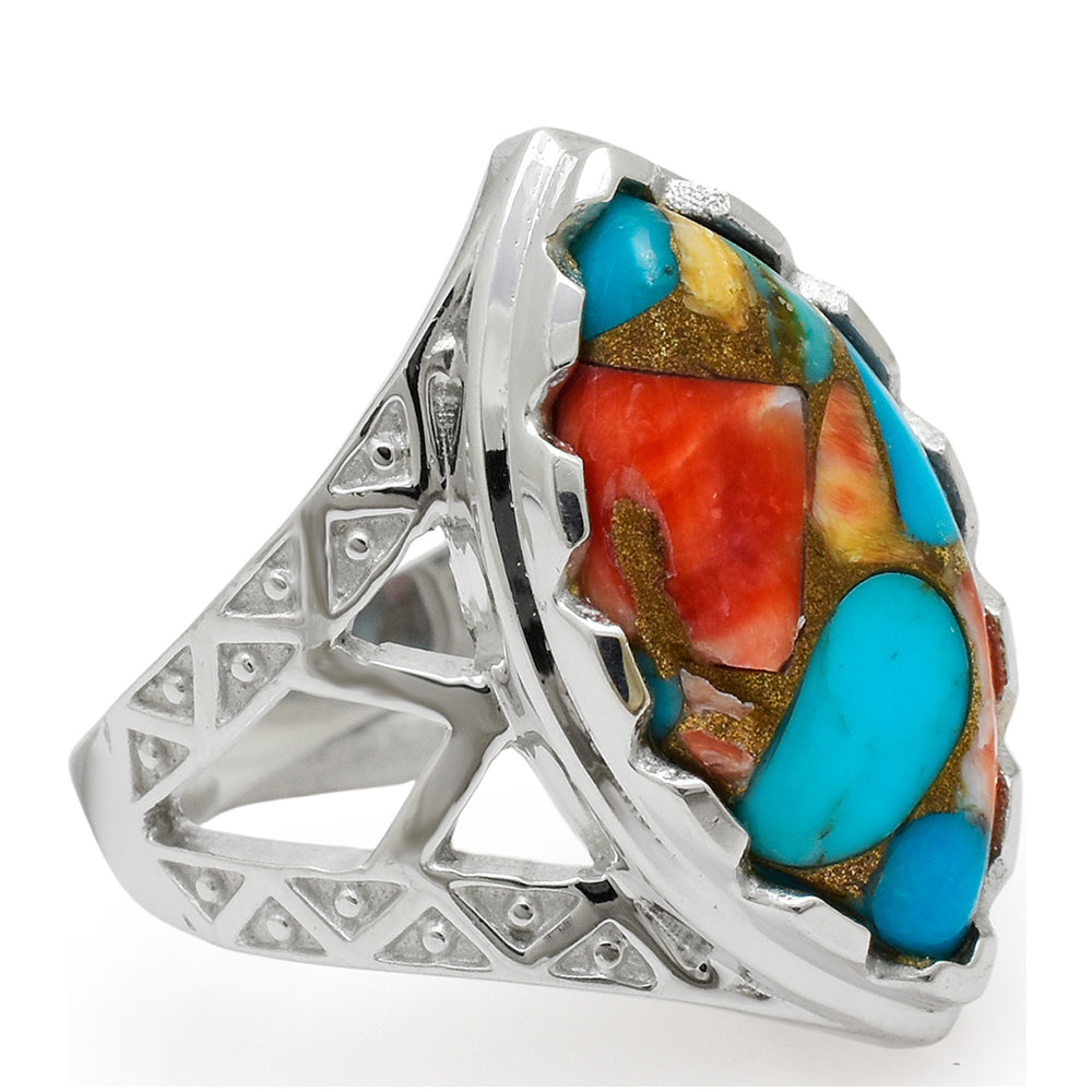 Anillo de Plata con Turquesa Ostra 3 