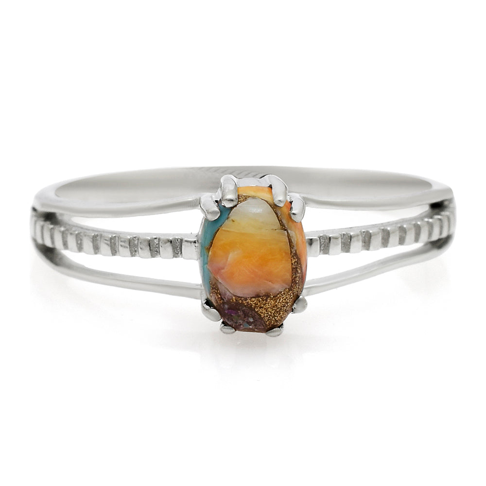 Anillo de Plata con Turquesa Ostra 1 