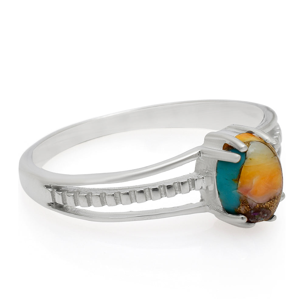 Anillo de Plata con Turquesa Ostra 3 