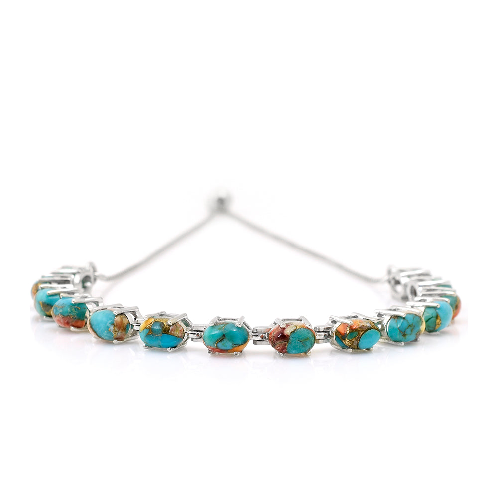 Pulsera de Plata con Turquesa Ostra 1 
