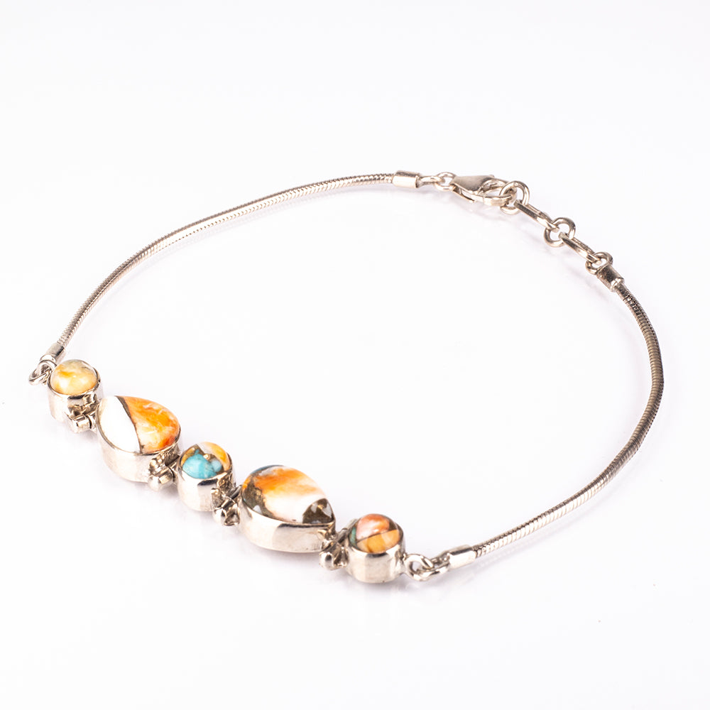 Pulsera de Plata con Turquesa Ostra 5 