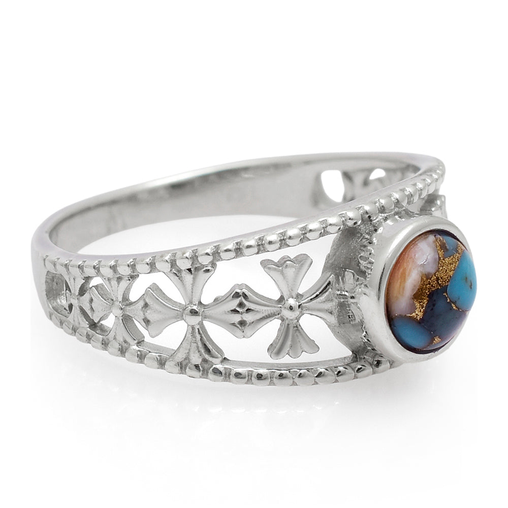 Anillo de Plata con Turquesa Ostra 3 