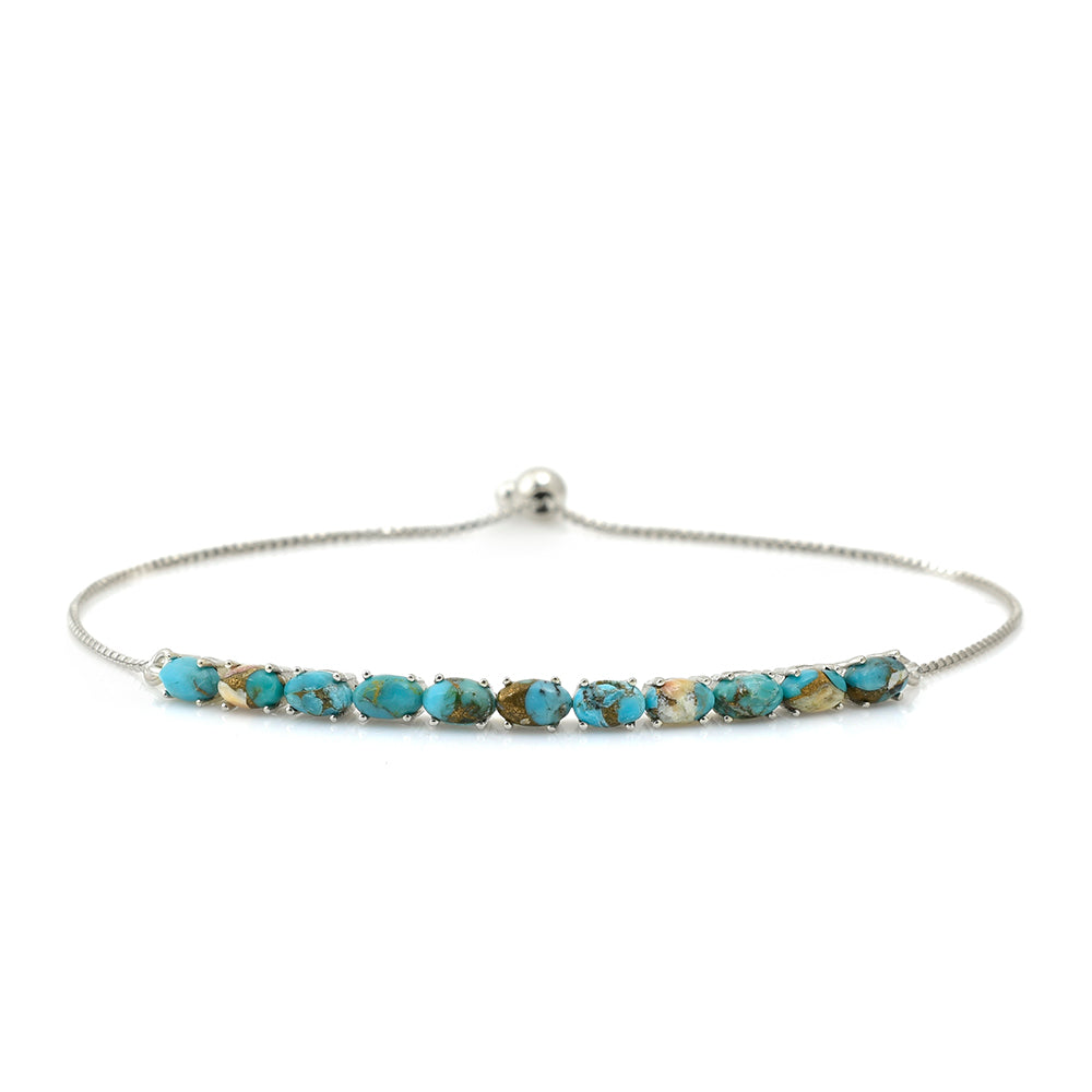 Pulsera de Plata con Turquesa Ostra