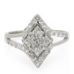 Anillo de Plata con Topacio Blanco