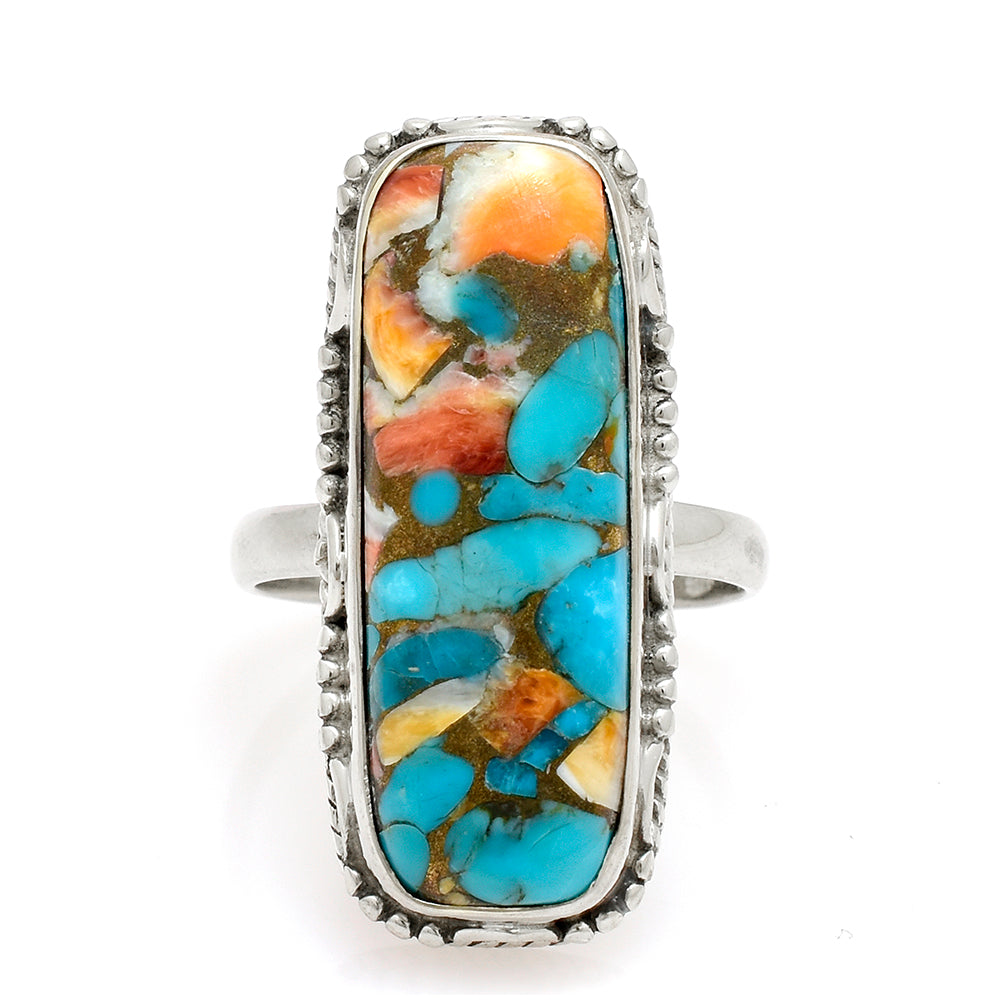 Anillo de Plata con Turquesa Ostra 1 