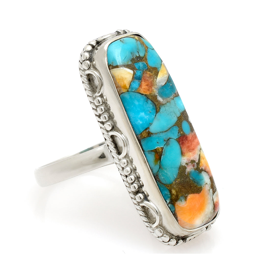 Anillo de Plata con Turquesa Ostra 2 