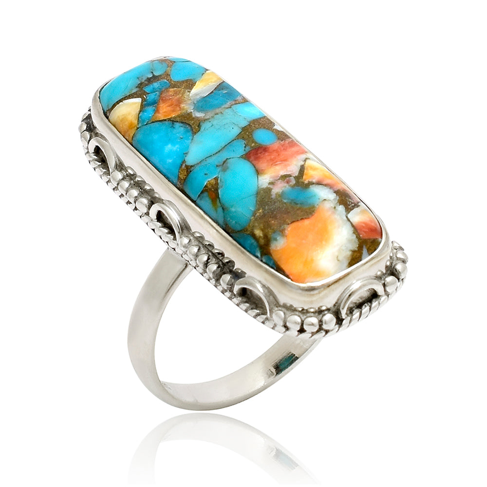 Anillo de Plata con Turquesa Ostra