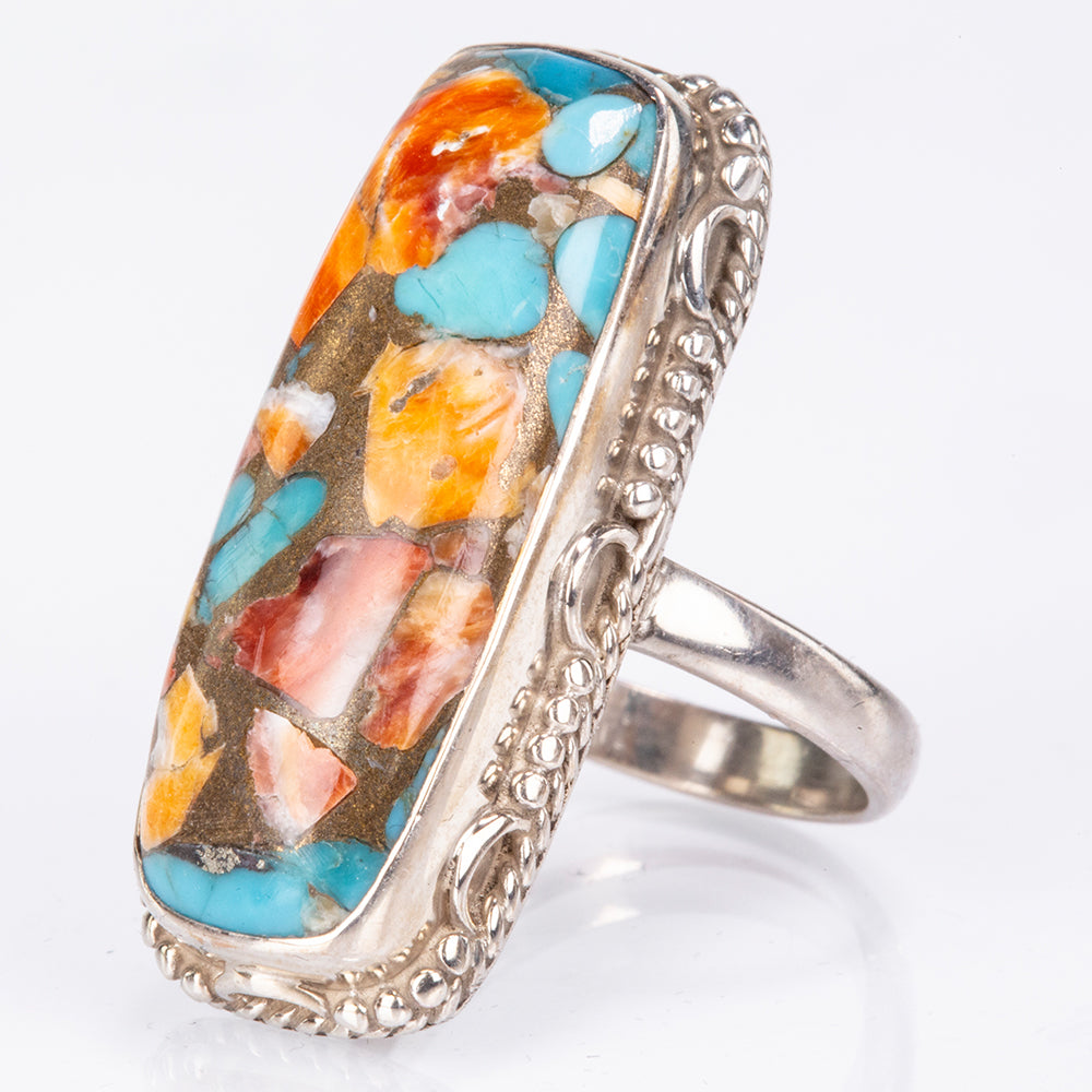 Anillo de Plata con Turquesa Ostra