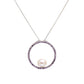 Colgante de Plata con Amatista de Brasil y Perla blanca de agua dulce