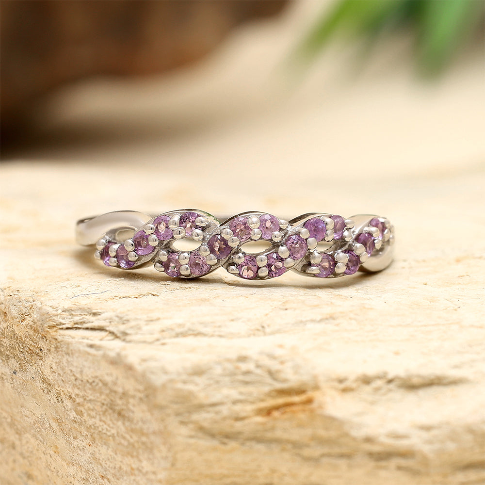 Anillo de Plata con Amatista de Brasil 2 