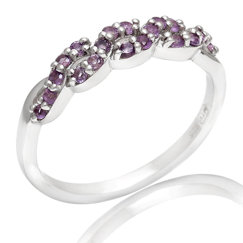 Anillo de Plata con Amatista de Brasil