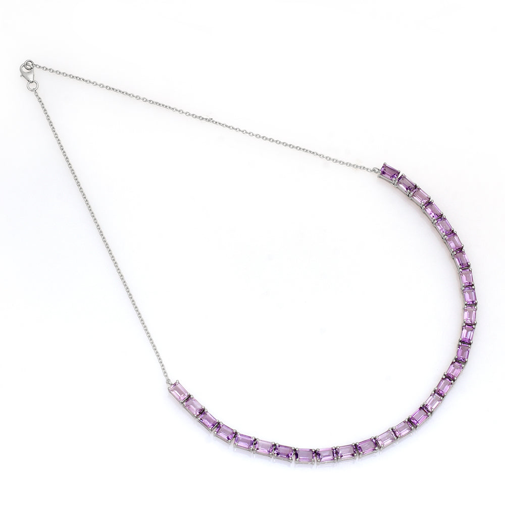 Pulsera de Plata con Amatista de Brasil 3 