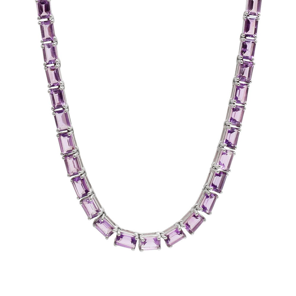 Pulsera de Plata con Amatista de Brasil 4 