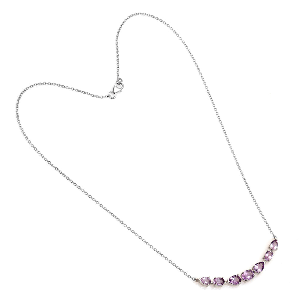 Collar de Plata con Amatista de Brasil