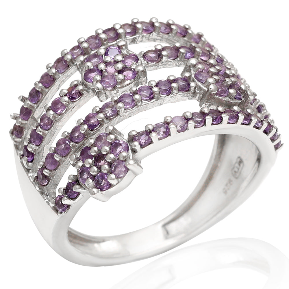 Anillo de Plata con Amatista de Brasil 3 