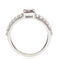 Anillo de Plata con Amatista de Brasil y Topacio Blanco
