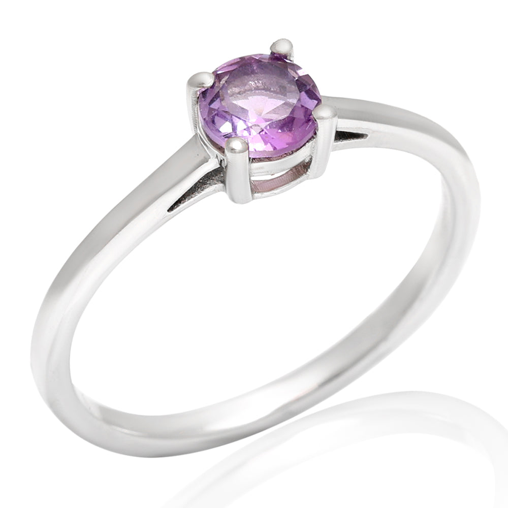 Anillo de Plata con Amatista de Brasil 3 