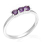 Anillo de Plata con Amatista de Brasil
