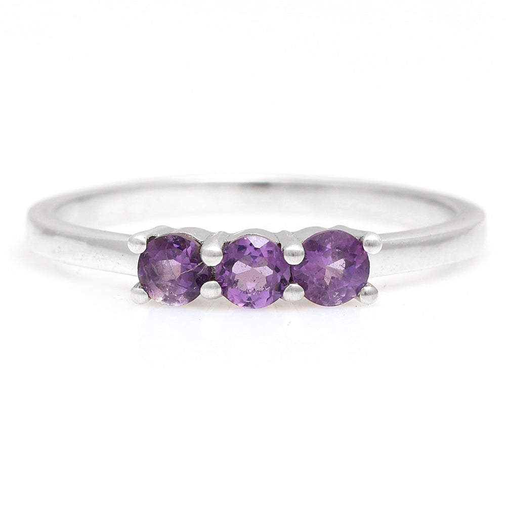 Anillo de Plata con Amatista de Brasil 1 