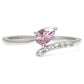 Anillo de Plata con Amatista de Brasil y Topacio Blanco