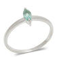 Anillo de Plata con Apatita azul de Madagascar