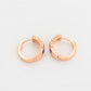 Conjunto de Aleación Bañado en Oro con Cristal Emporia® Púrpura ( Pendientes +Anillo )