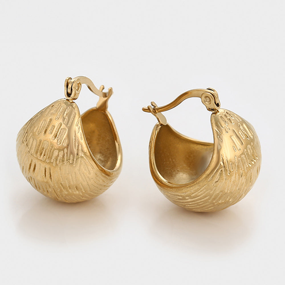 Pendientes de Aleación Bañado en Oro