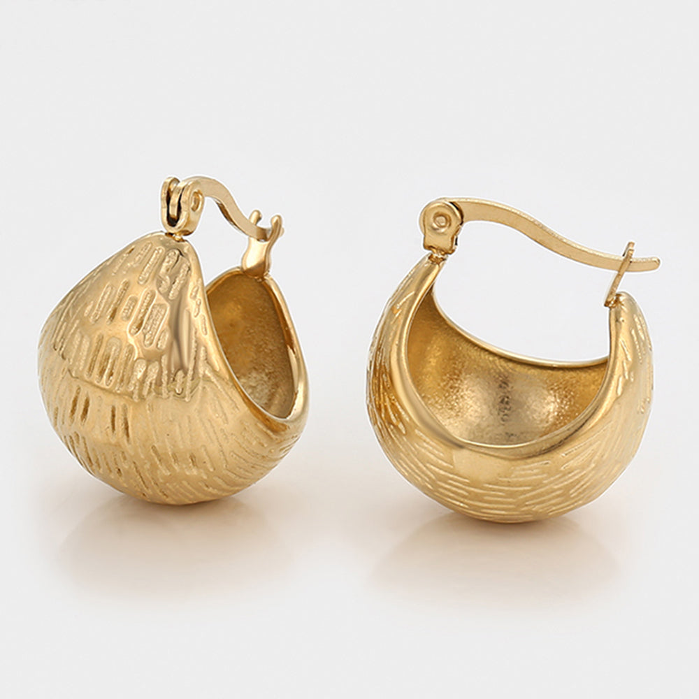 Pendientes de Aleación Bañado en Oro