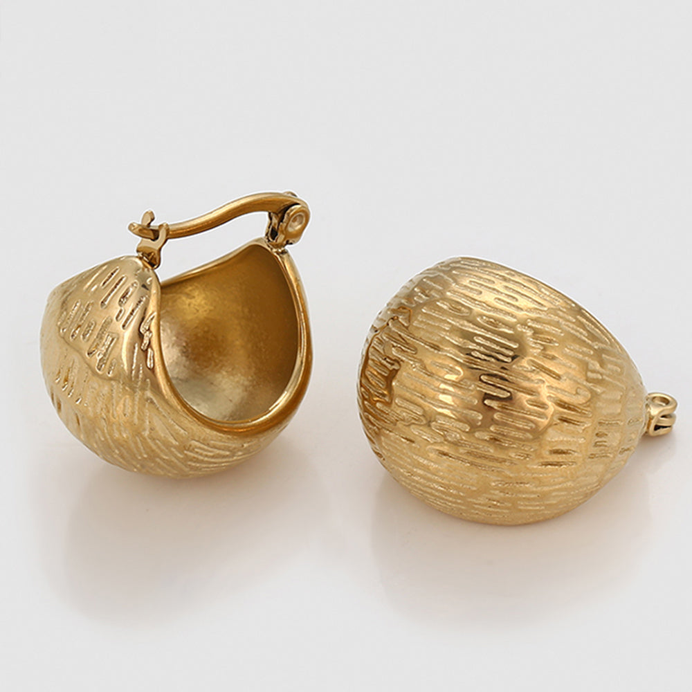 Pendientes de Aleación Bañado en Oro
