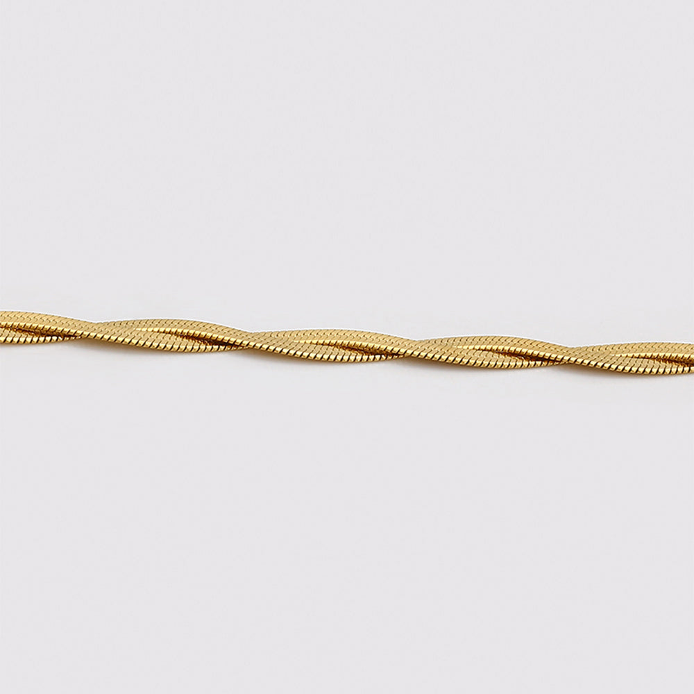 Pulsera de Aleación Bañado en Oro