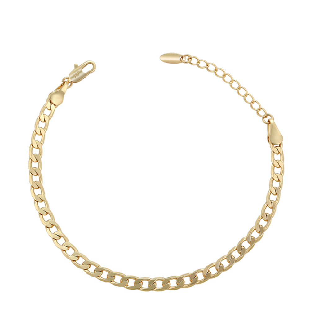 Pulsera de Aleación Bañado en Oro 1 